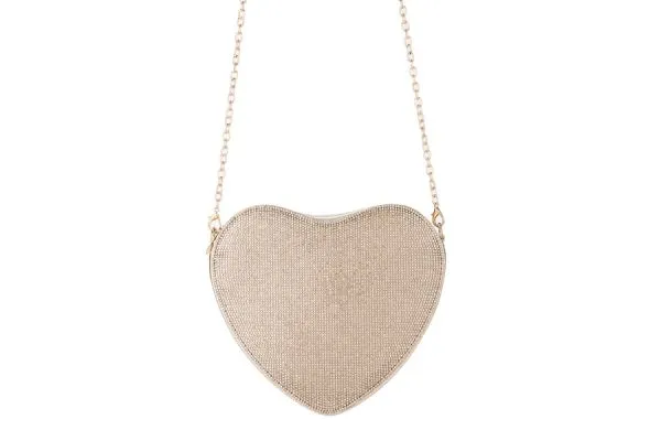 096- Nima Crystal Heart Clutch Evening Handbag