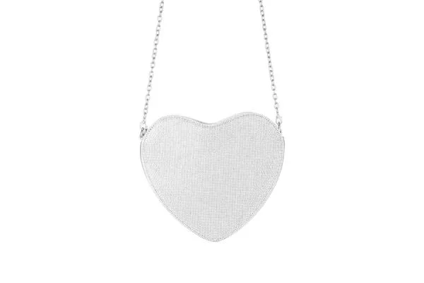 096- Nima Crystal Heart Clutch Evening Handbag
