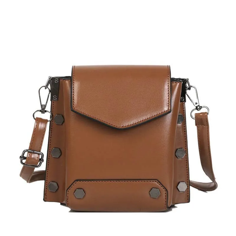 2020 women's elegant retro style classy artistic chic leather shoulder bag messenger bag