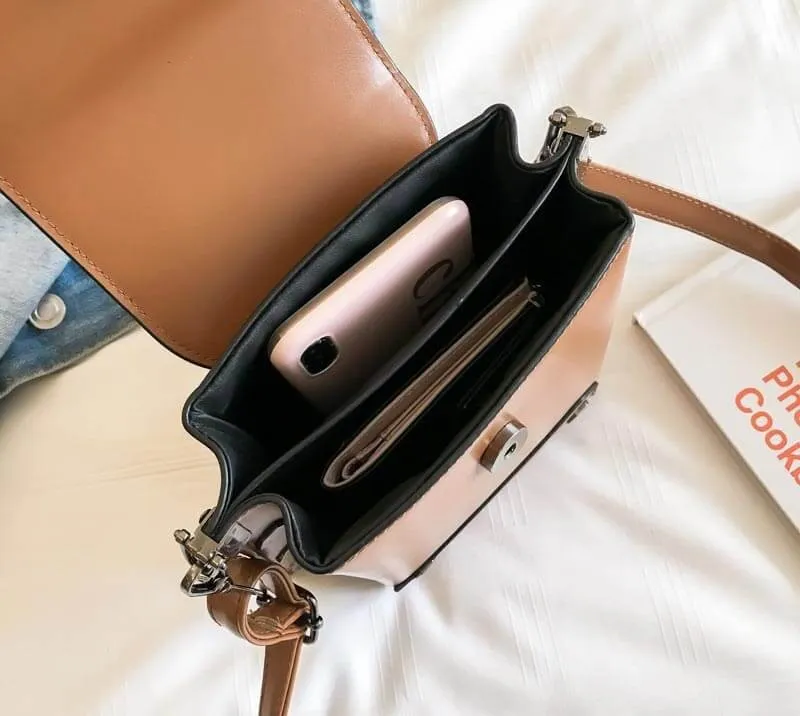2020 women's elegant retro style classy artistic chic leather shoulder bag messenger bag