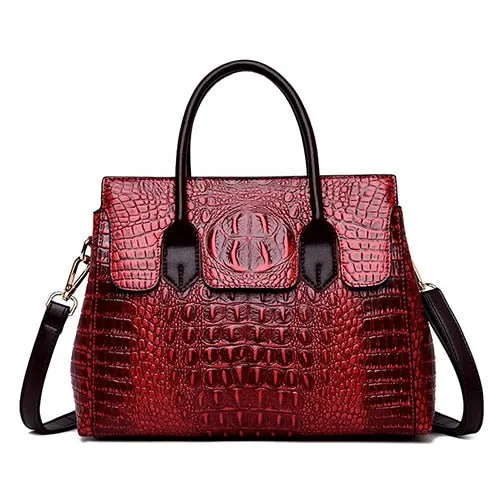 AlliChic Luxe Zipper Totes Handbag