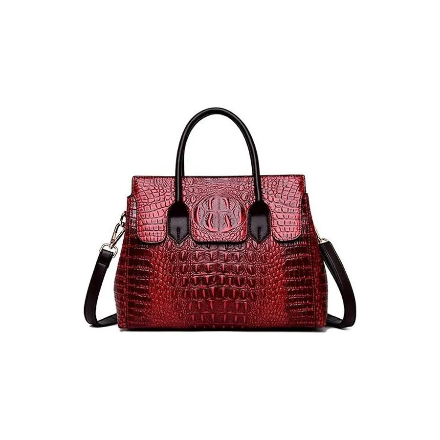 AlliChic Luxe Zipper Totes Handbag