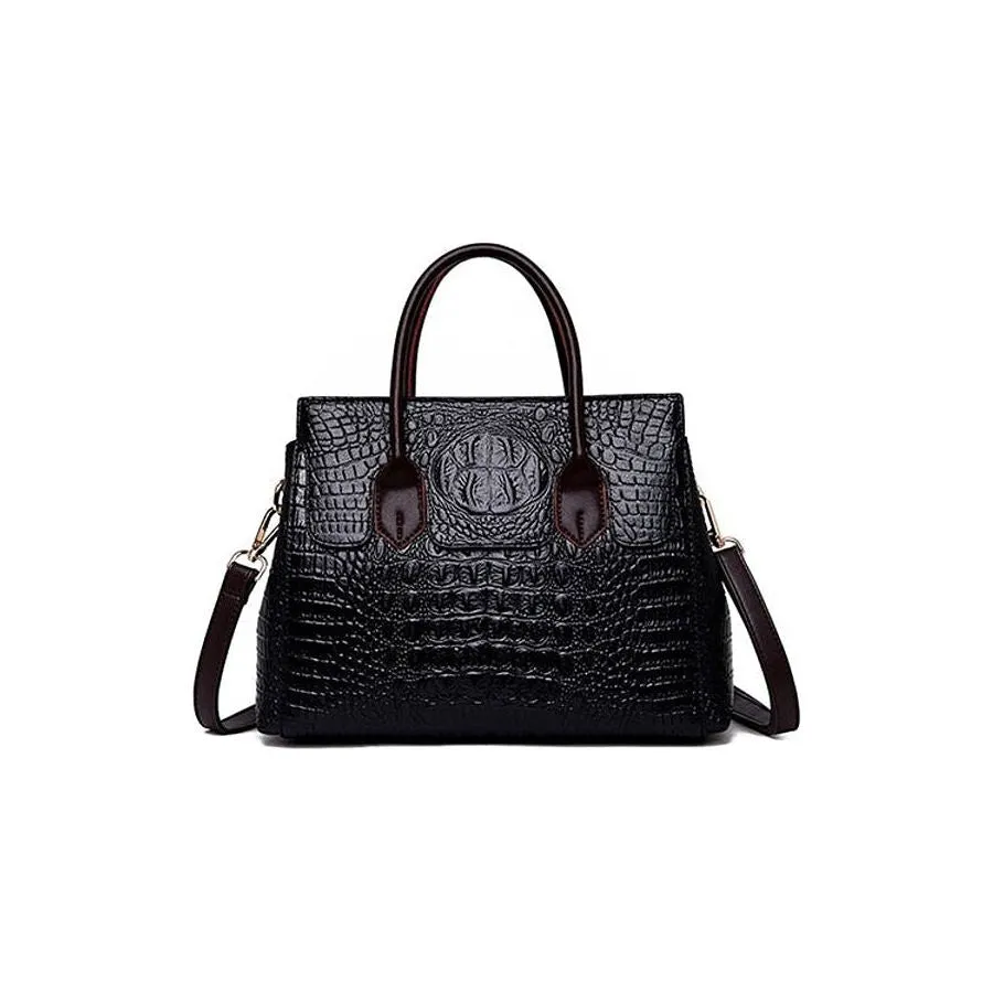 AlliChic Luxe Zipper Totes Handbag