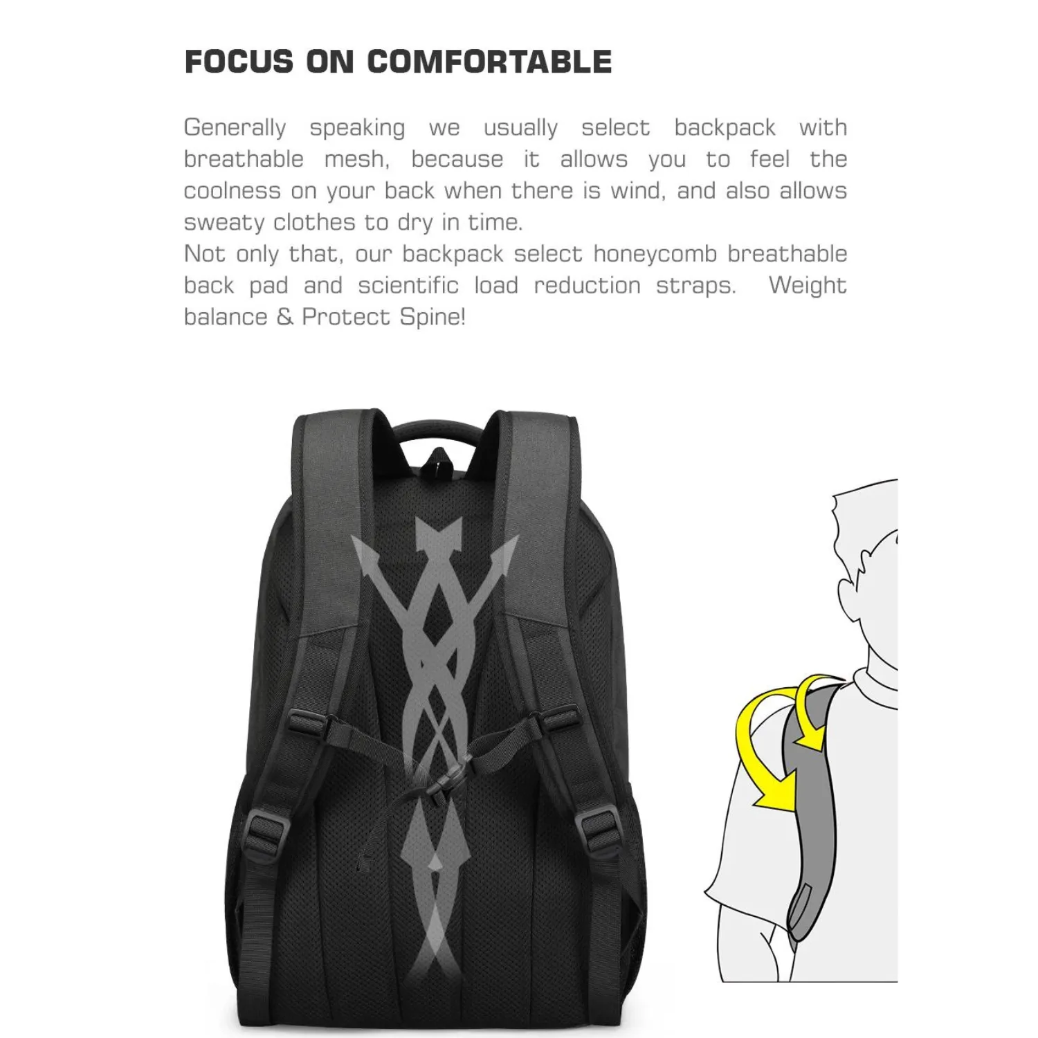Anti-Theft Large Capacity Laptop Backpack – Secure & Durable Travel Bag
