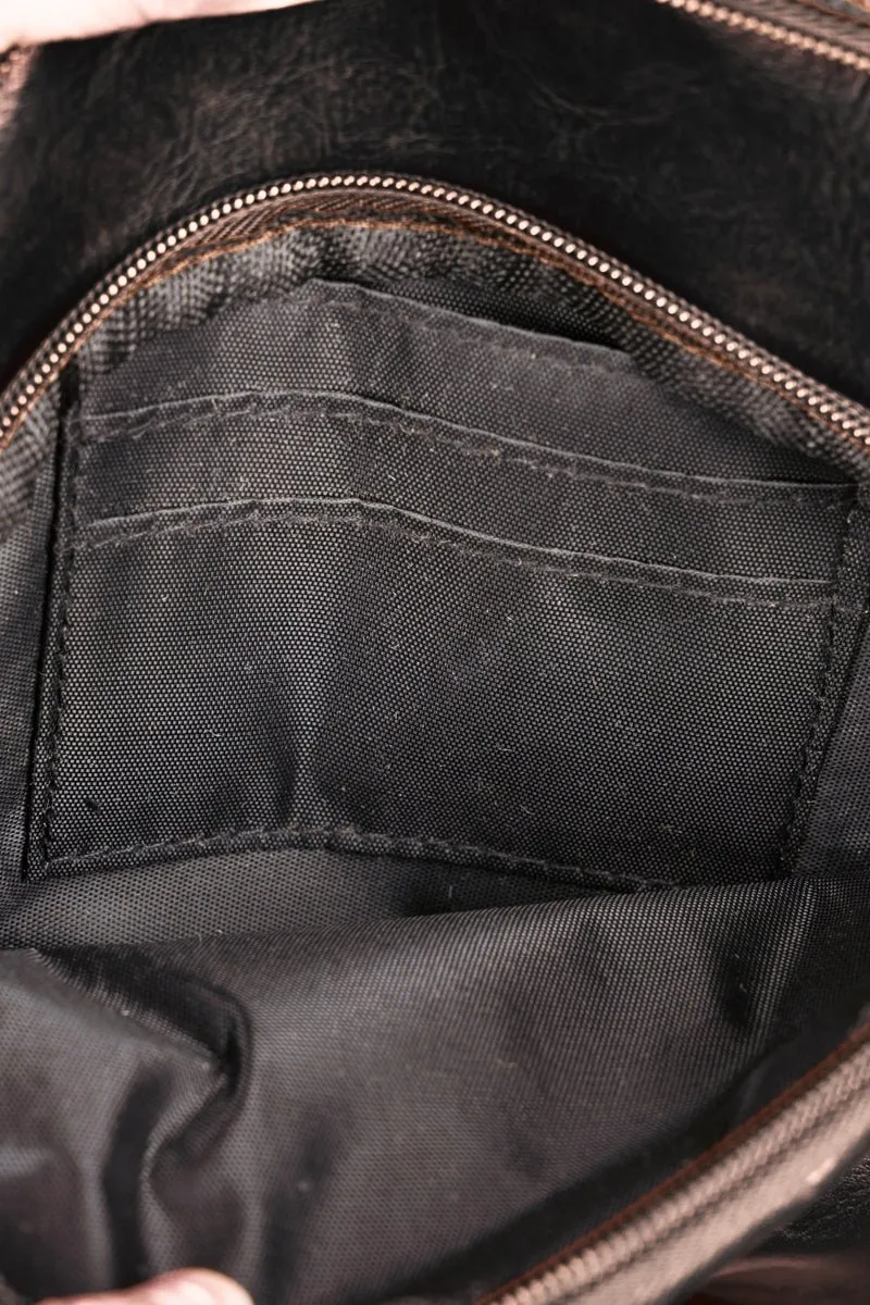 Autumn Adventures Guitar Strap Black Small Sling Bag