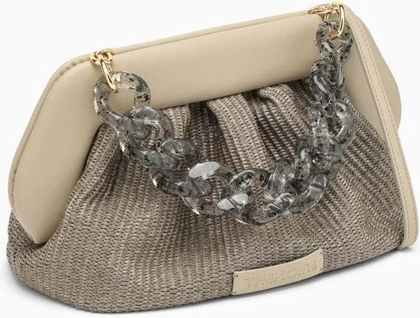 BEIGE BIOS CLUTCH WITH CHAIN