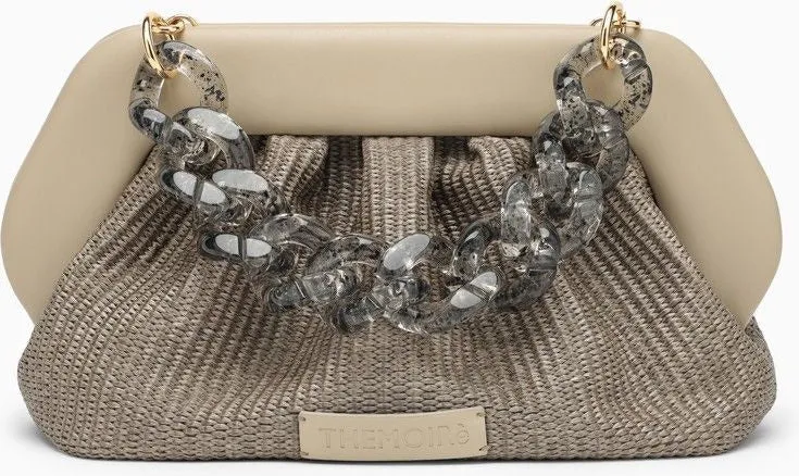 BEIGE BIOS CLUTCH WITH CHAIN