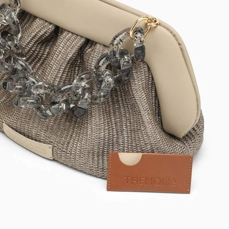 BEIGE BIOS CLUTCH WITH CHAIN
