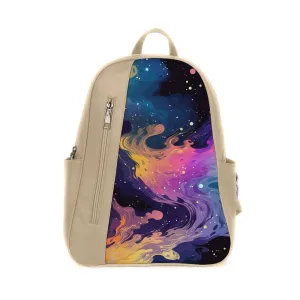Beige Mixed Backpack Galaxy