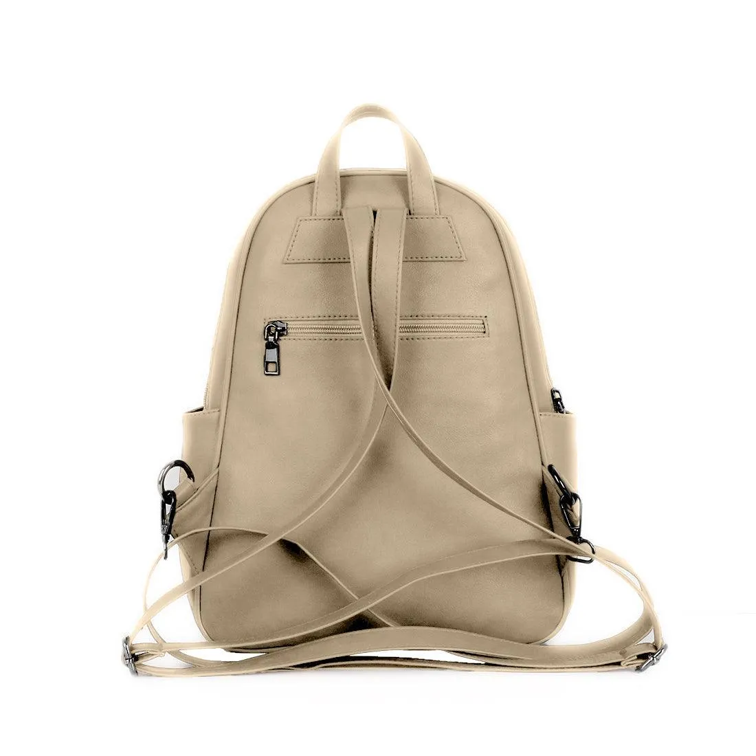 Beige Mixed Backpack Paint