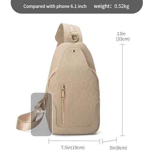 Belt Bag For Women Crossbody for Women Bum Bag Small Leather Chest Waist Checkered Fanny Packs for Women Travel Sport Camping Red