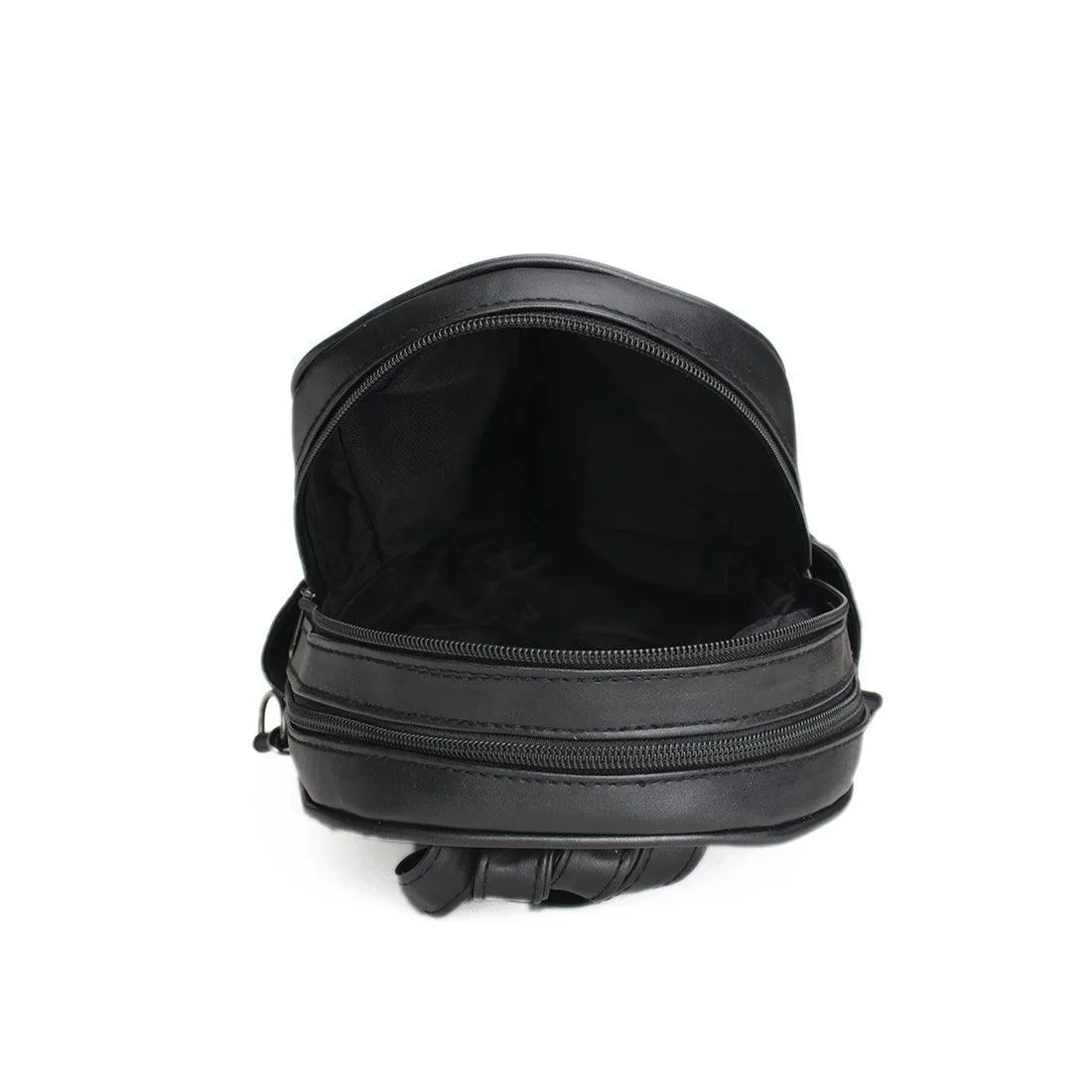 Black Mixed Backpack Black lotus