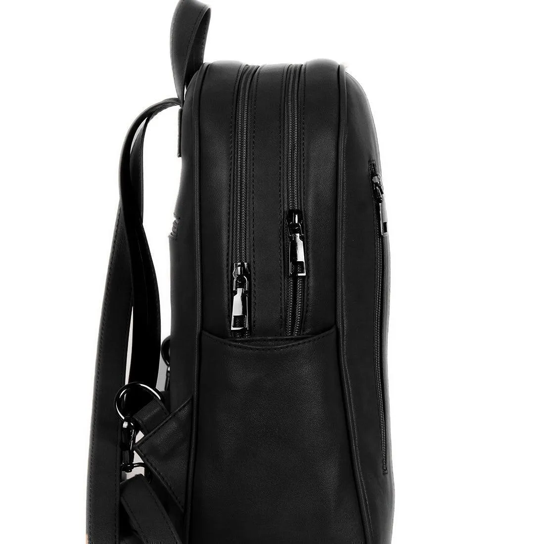 Black Mixed Backpack Flowers and birds