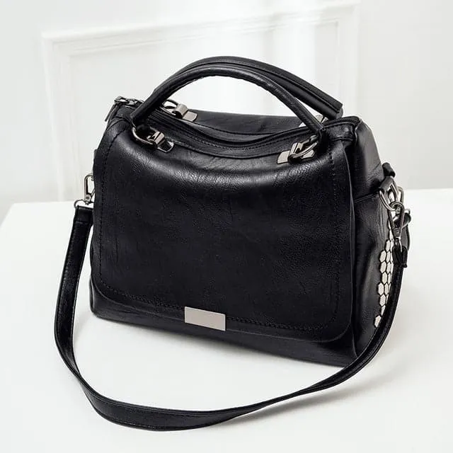 BOLISH Women's Fashion Genuine Leather Messenger Shoulder Designer Handbag