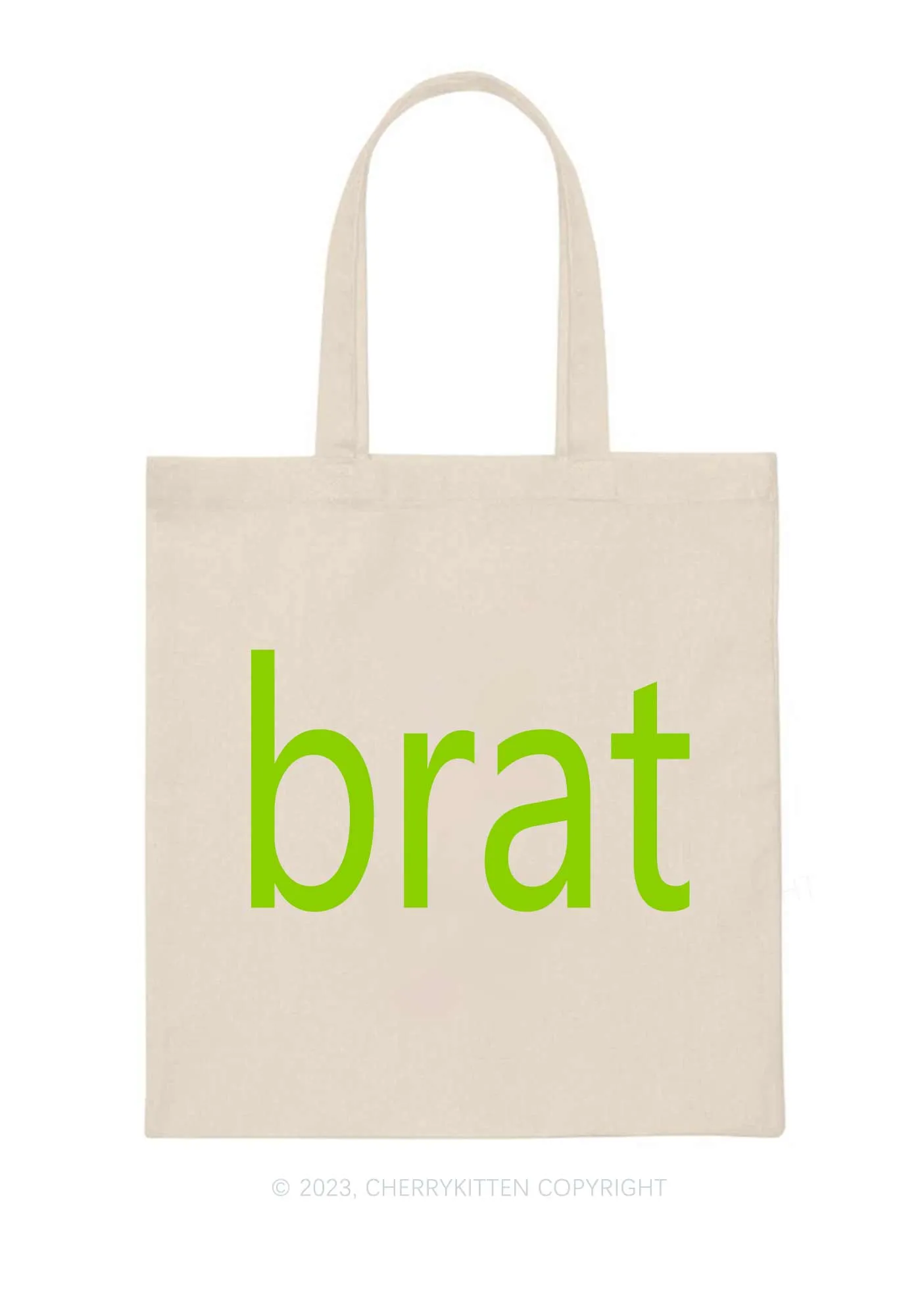 Brat Summer Canvas Tote Bag Cherrykitten
