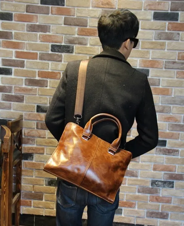 Business Bag Leather Briefcase For Men