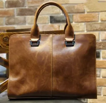 Business Bag Leather Briefcase For Men