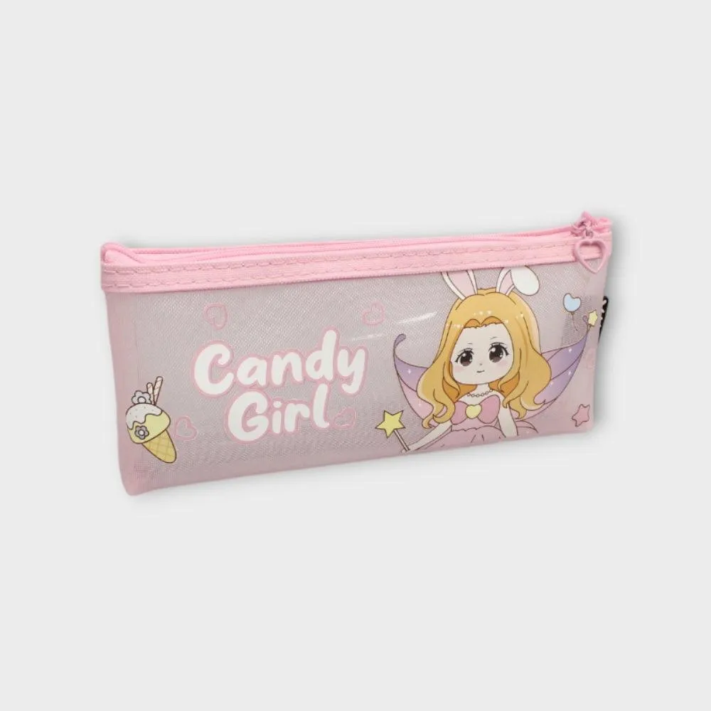 Candy Girl Pink Pencil Case