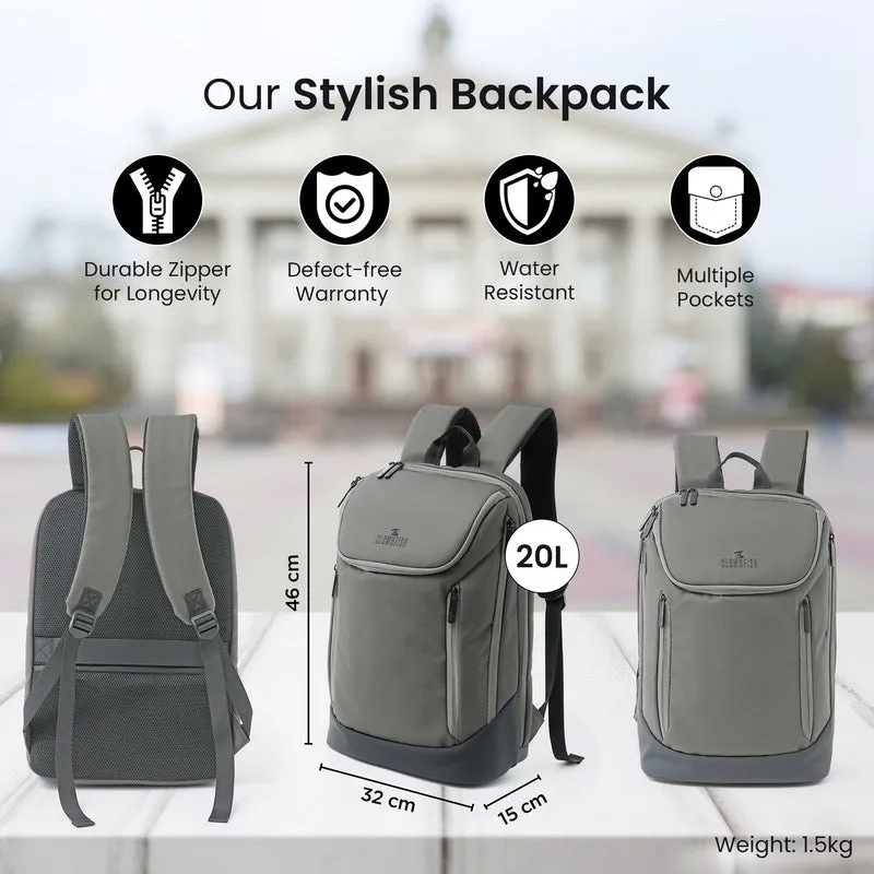 Clownfish Travel Backpack - Durable & Versatile | 20L Capacity | Army Green | Unisex