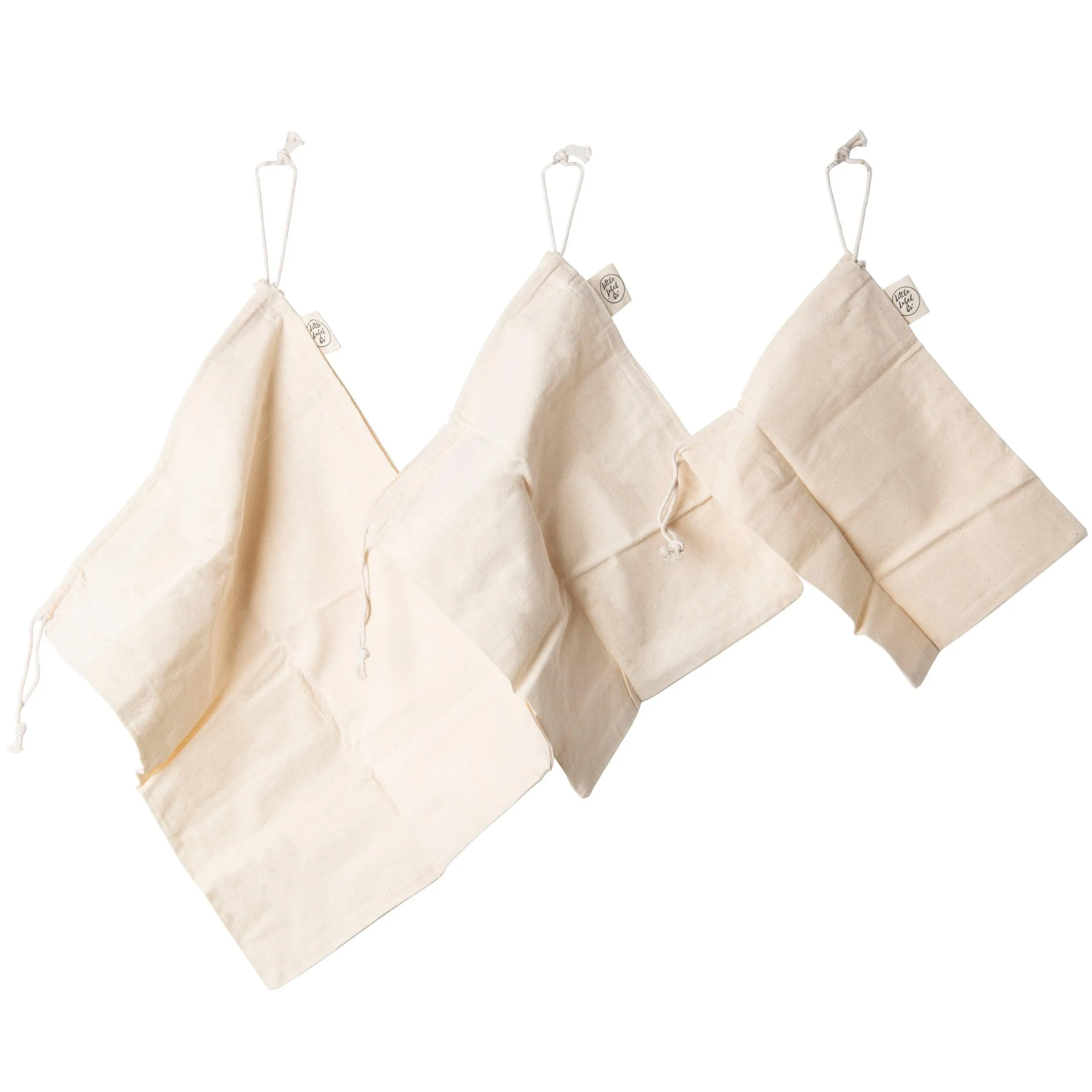 Cotton Bags with Drawstring (3 pack)