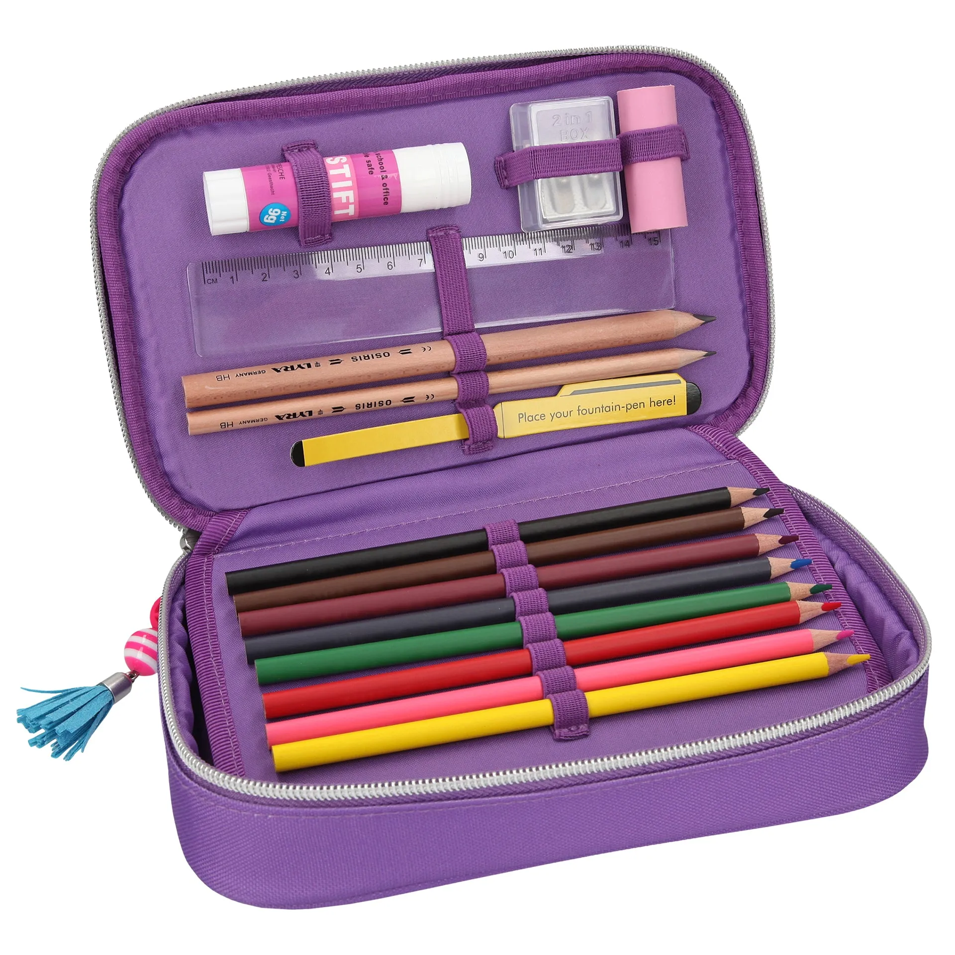 Depesche Topmodel Filled Pencil Tube Purple
