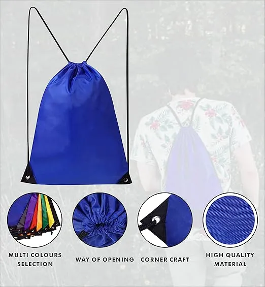 Drawstring Bags Gym Swimming School Sports Bag Unisex 2PCS Trainer String Bag Sack Backpack PE Bags for Women Men Children Travel Beach