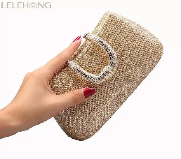 Dress and Cheongsam Socialite Summer Crystal-Studded Sequins Clutch Bag