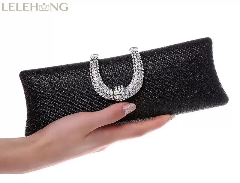 Dress and Cheongsam Socialite Summer Crystal-Studded Sequins Clutch Bag