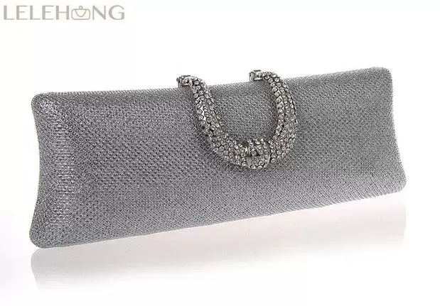 Dress and Cheongsam Socialite Summer Crystal-Studded Sequins Clutch Bag