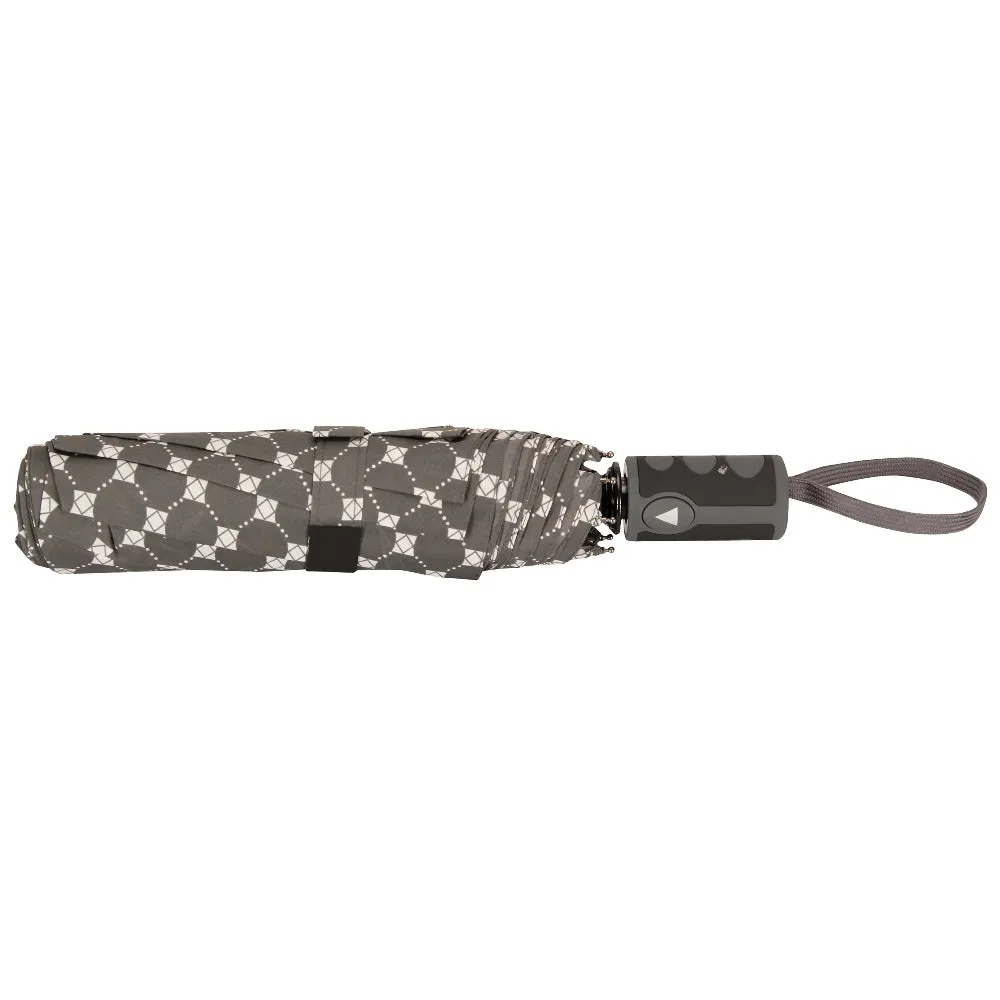 FabSeasons Grey Printed 3 fold fancy Umbrella