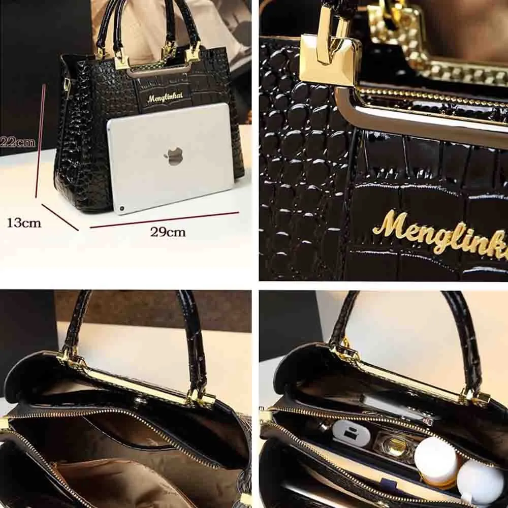 Funki Buys | Bags | Handbags | Women's Crocodile Design Tote