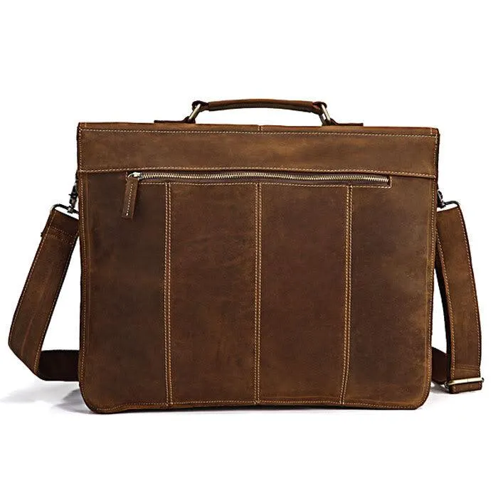 Genuine Leather Crazy Horse Briefcase