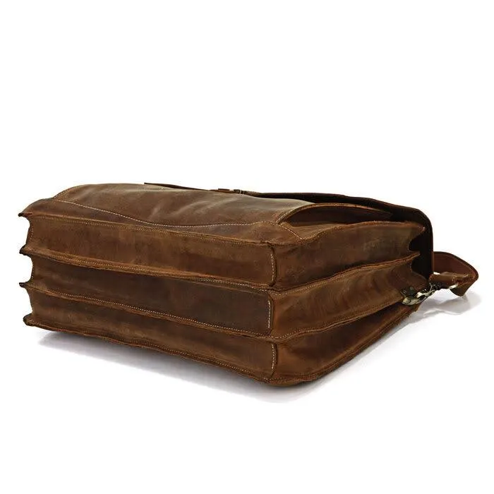 Genuine Leather Crazy Horse Briefcase