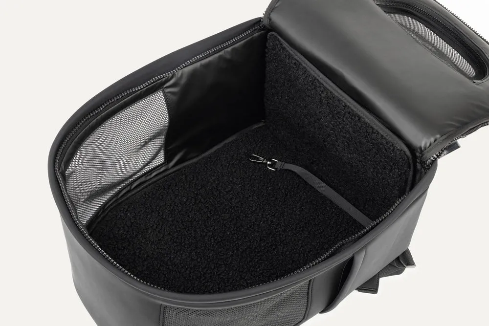 go everywhere backpack dog carrier - black
