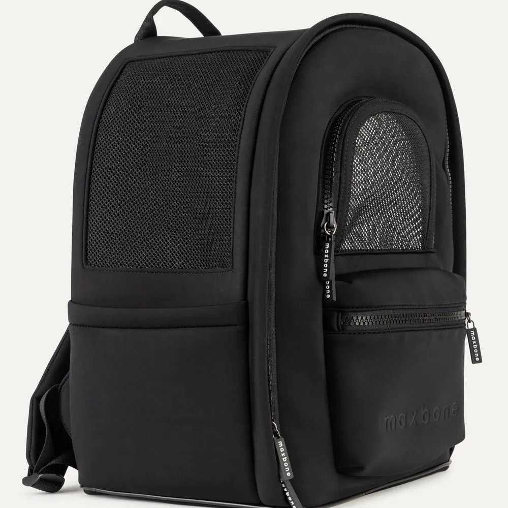 go everywhere backpack dog carrier - black