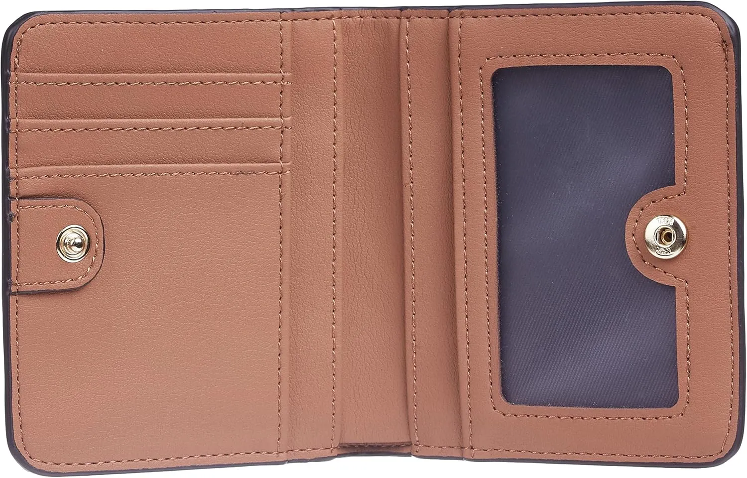 Gostwo Small Wallet for Women, Slim Bifold Credit Card Holder, Compact RFID Blocking Cash Wallet, Billfolds Thin Leather Zipper Pocket, Mini Wallet Gift for Ladies Teen Girls Travel with ID Window