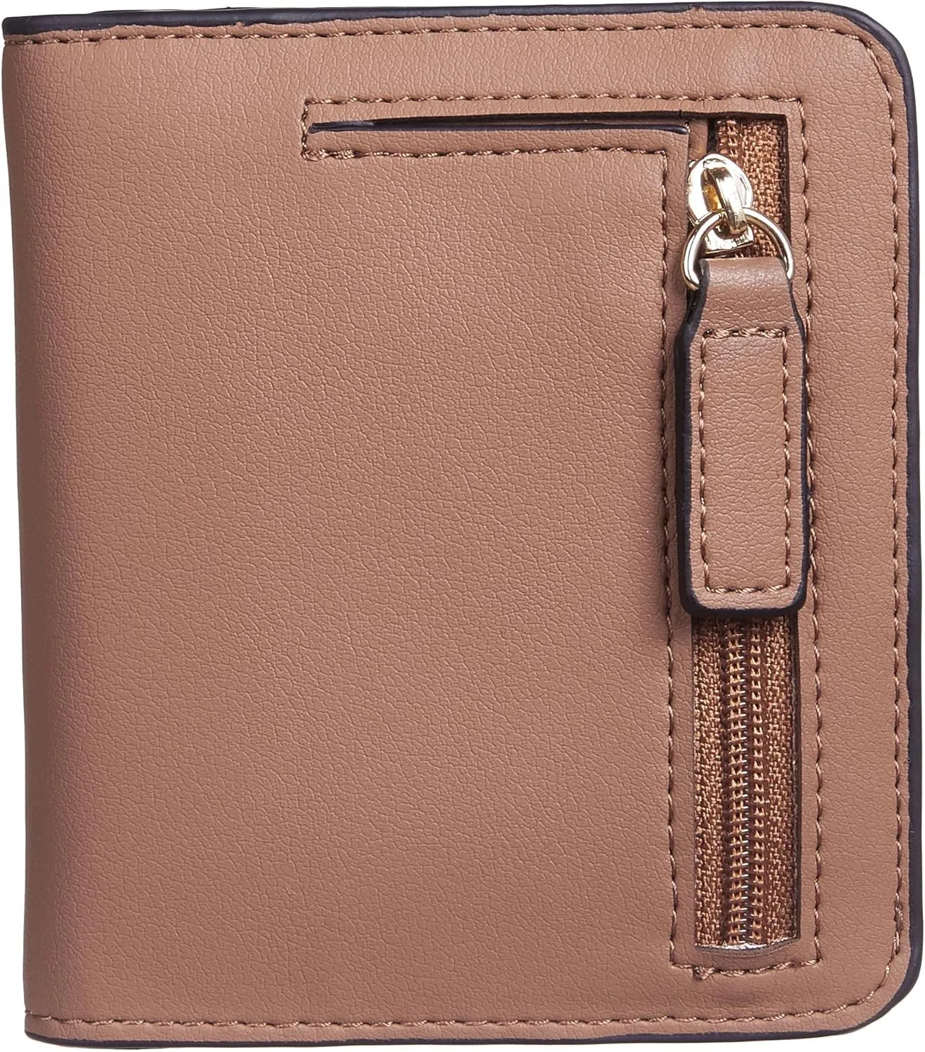 Gostwo Small Wallet for Women, Slim Bifold Credit Card Holder, Compact RFID Blocking Cash Wallet, Billfolds Thin Leather Zipper Pocket, Mini Wallet Gift for Ladies Teen Girls Travel with ID Window