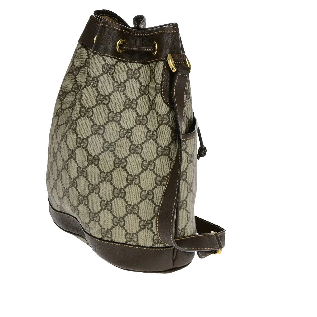 Gucci Logo Gg Pattern Drawstring
