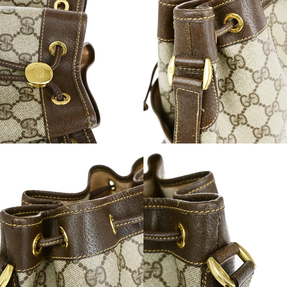 Gucci Logo Gg Pattern Drawstring