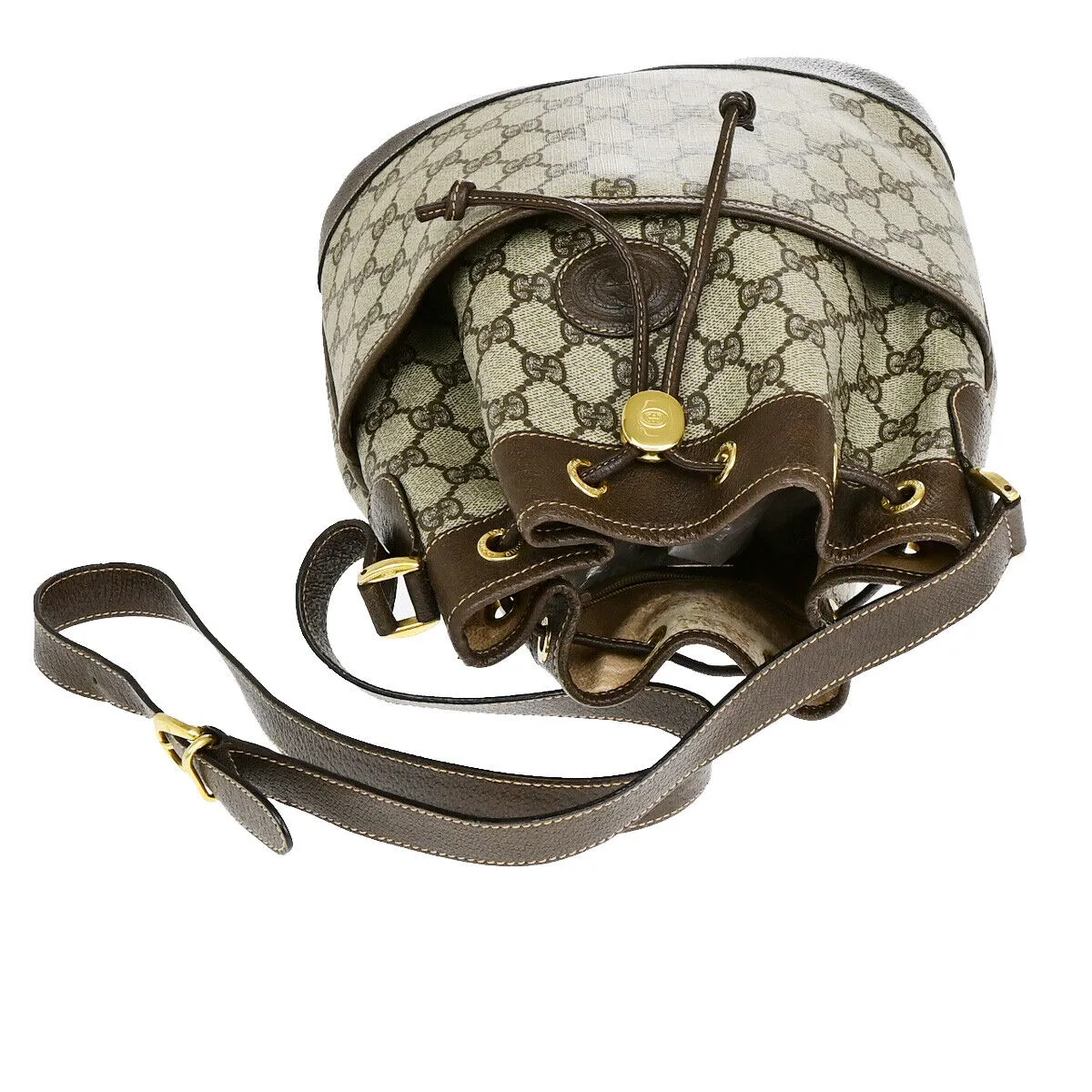 Gucci Logo Gg Pattern Drawstring