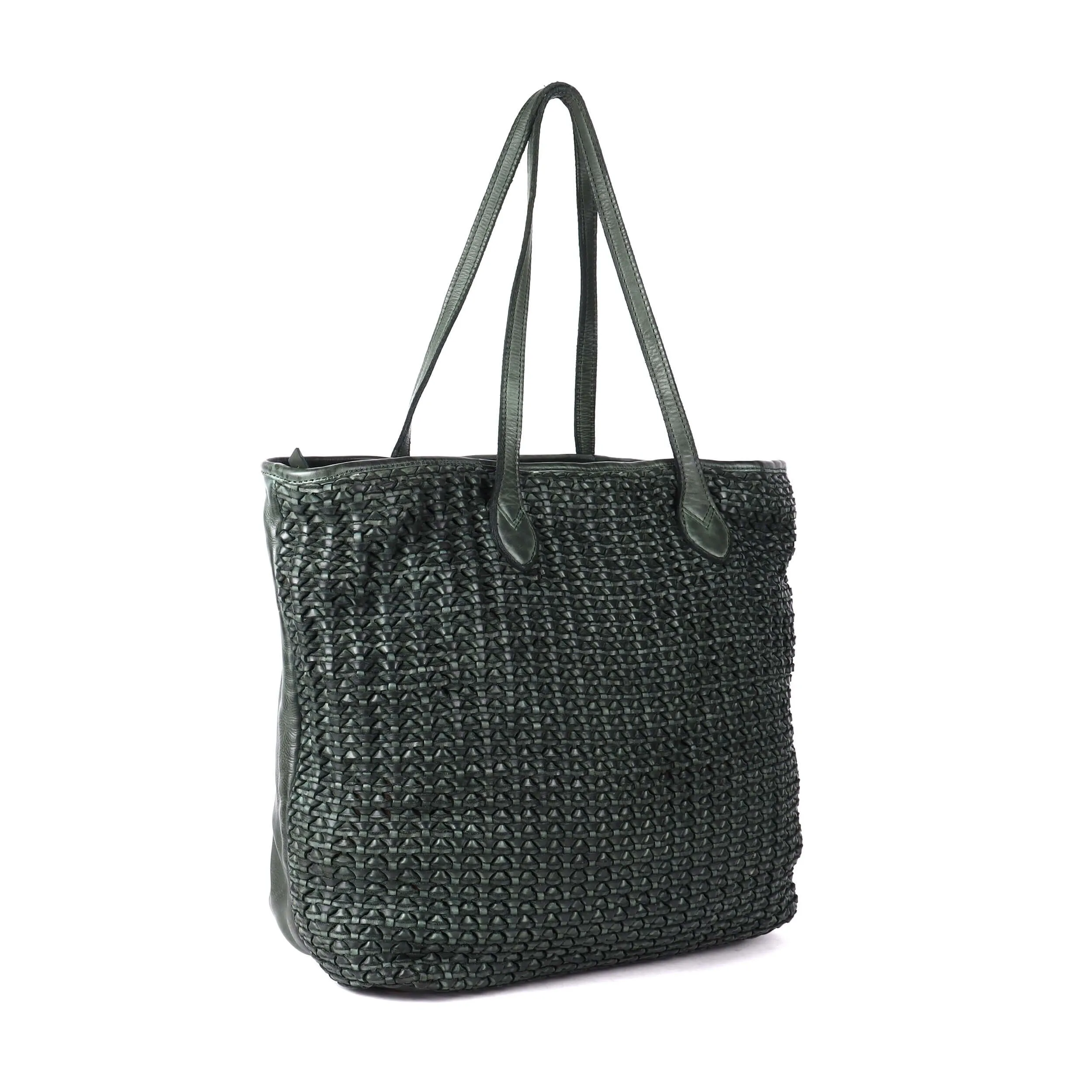 Kalgoorlie Woven Leather Shopper