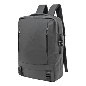 Laptop Bag with Waterproof Fabric & USB Port | College & Office Travel Backpack | 35*48*7.5cm | Black