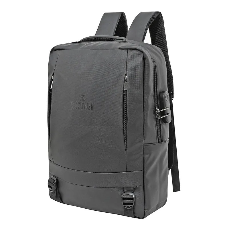 Laptop Bag with Waterproof Fabric & USB Port | College & Office Travel Backpack | 35*48*7.5cm | Black