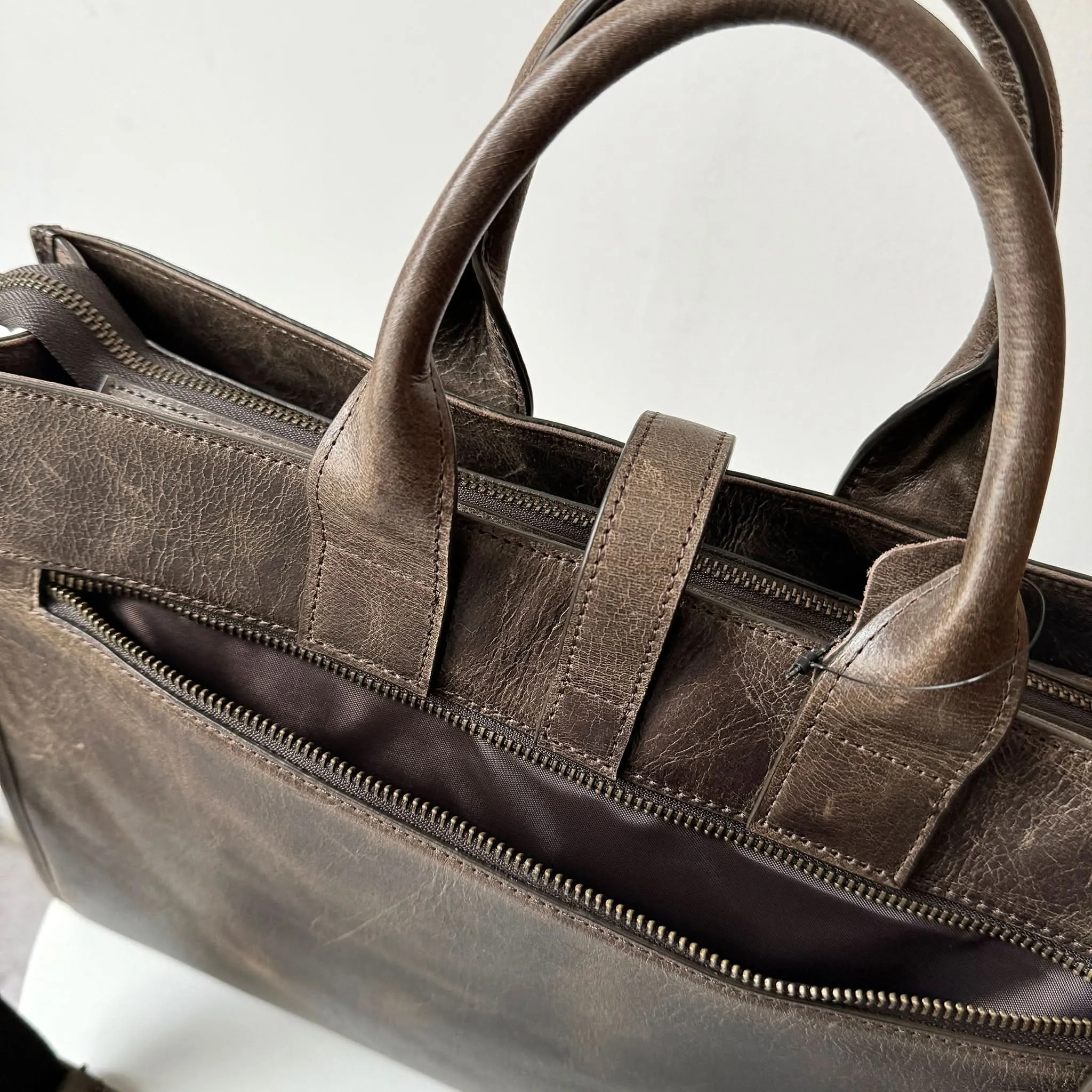 Leather Briefcases - Full Grain Crazy Horse Briefcase