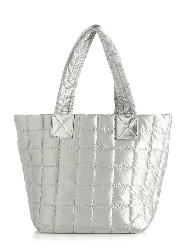 Logan Mini Tote Cross-Body - Silver