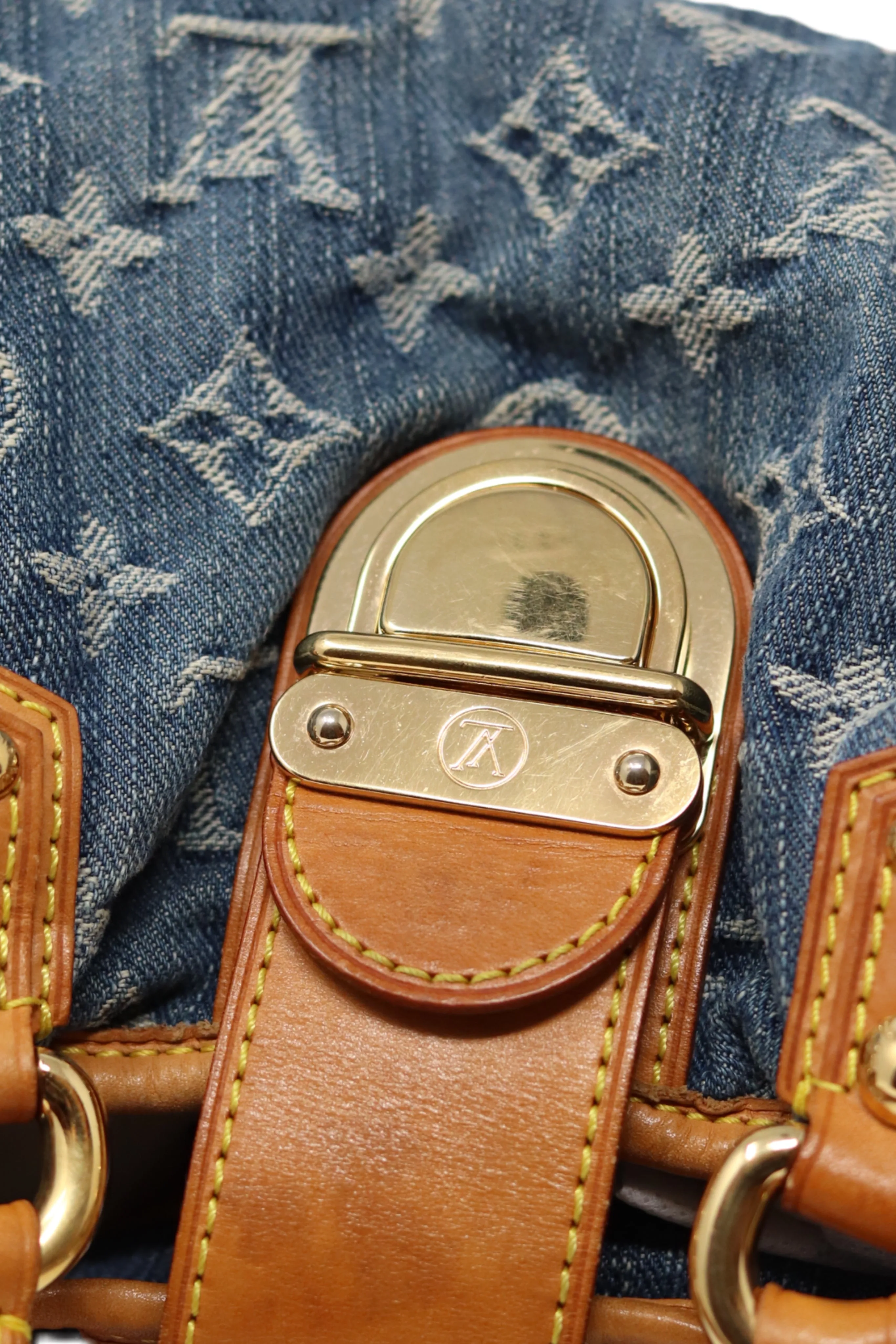 LOUIS VUITTON 2006 PLEATY MONOGRAM DENIM