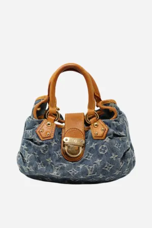LOUIS VUITTON 2006 PLEATY MONOGRAM DENIM