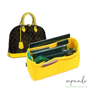 Louis Vuitton Alma Organizer Insert, Classic Model Bag Organizer with Exterior Pockets