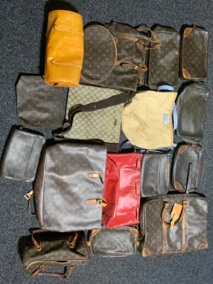 Louis Vuitton and gucci bags