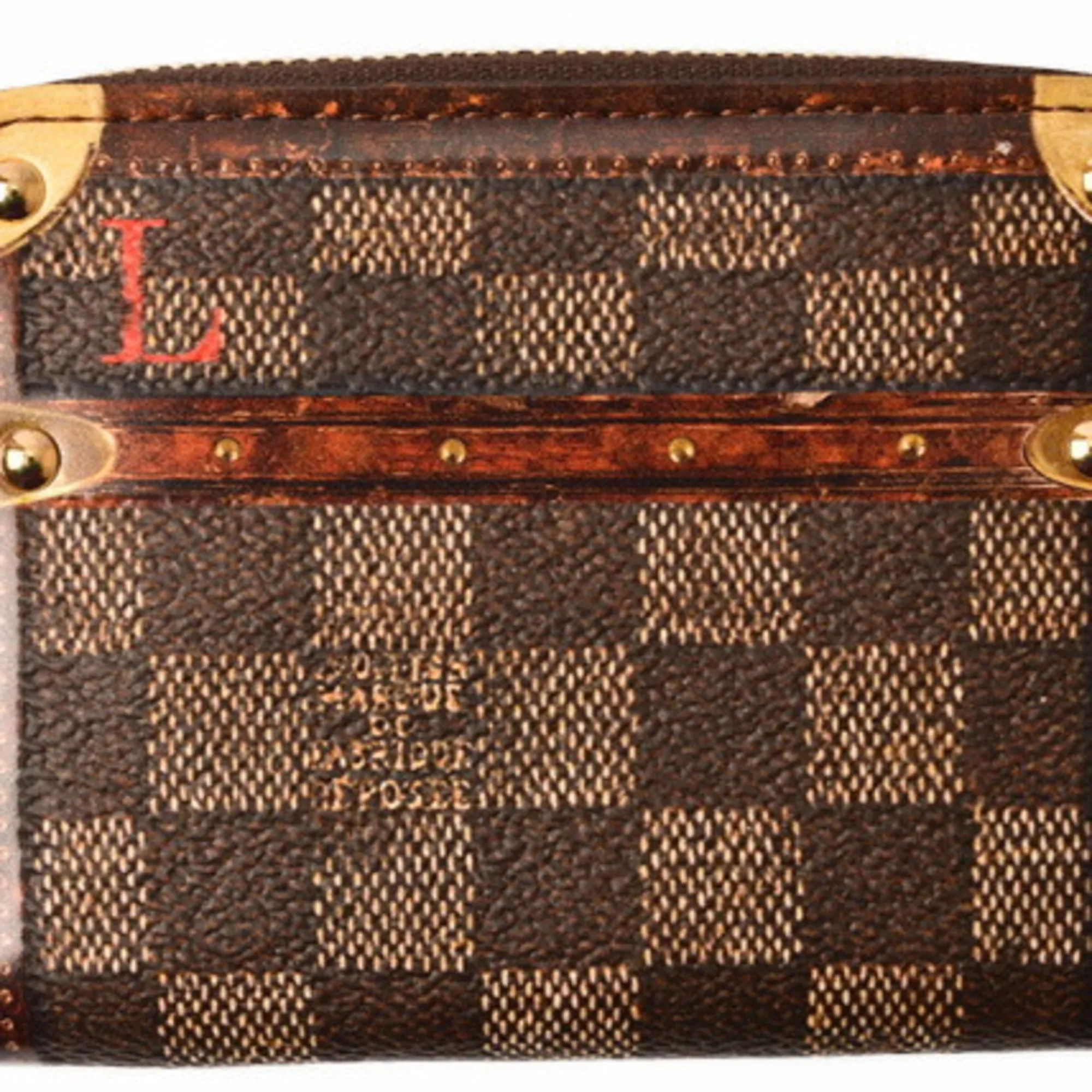 Louis Vuitton Coin Purse Card Case Isetan Store Limited LOUIS VUITTON Folded Wallet Zippy Trunk Time M63834